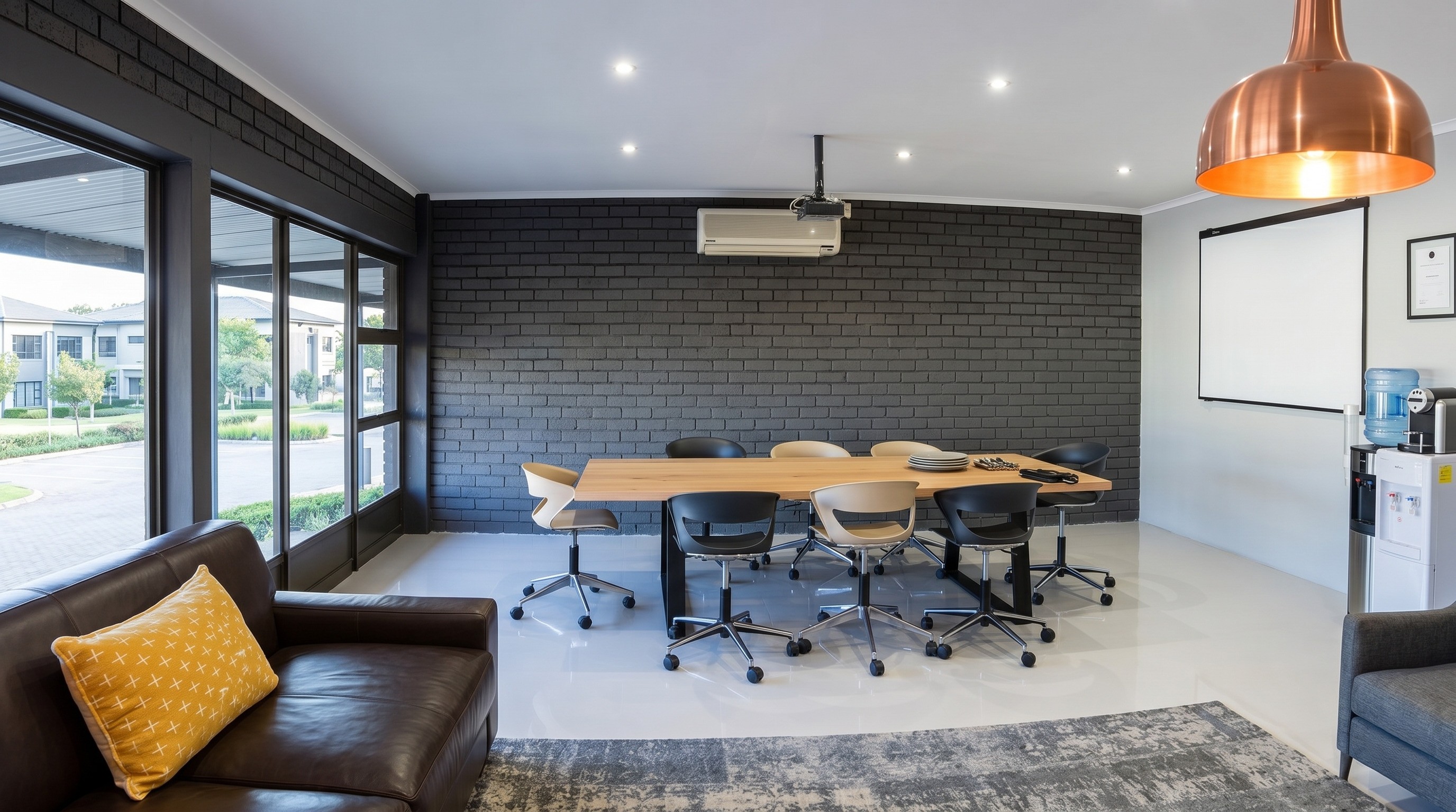 Architectural home office workspace custom joinery